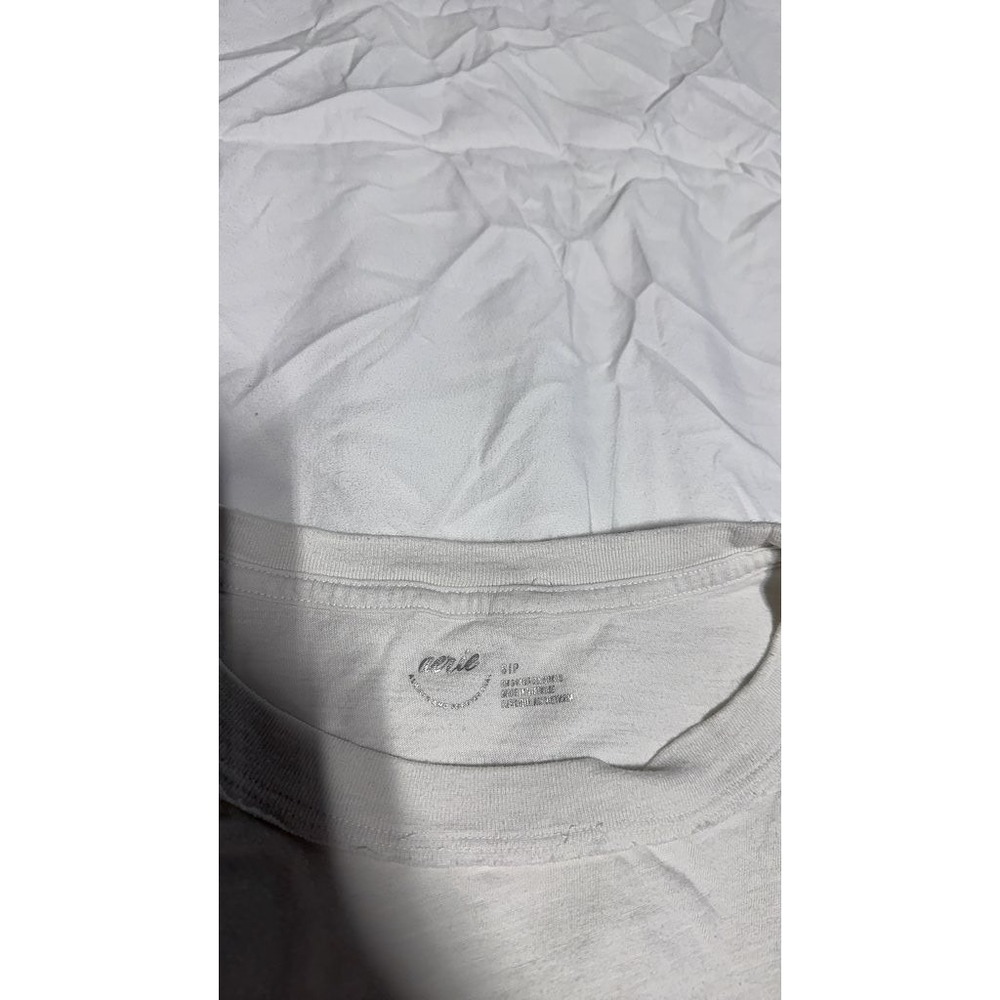 Aerie No Bad Waves Here Graphic T-Shirt White Small Casual Short Sleeve Tee